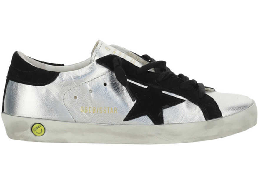 Golden Goose Superstar Sneakers for Girl GYF00101F000312T SILVER/BLACK