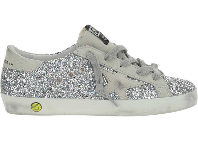 Golden Goose Superstar Sneakers for Girl GYF00101F000416T SILVER