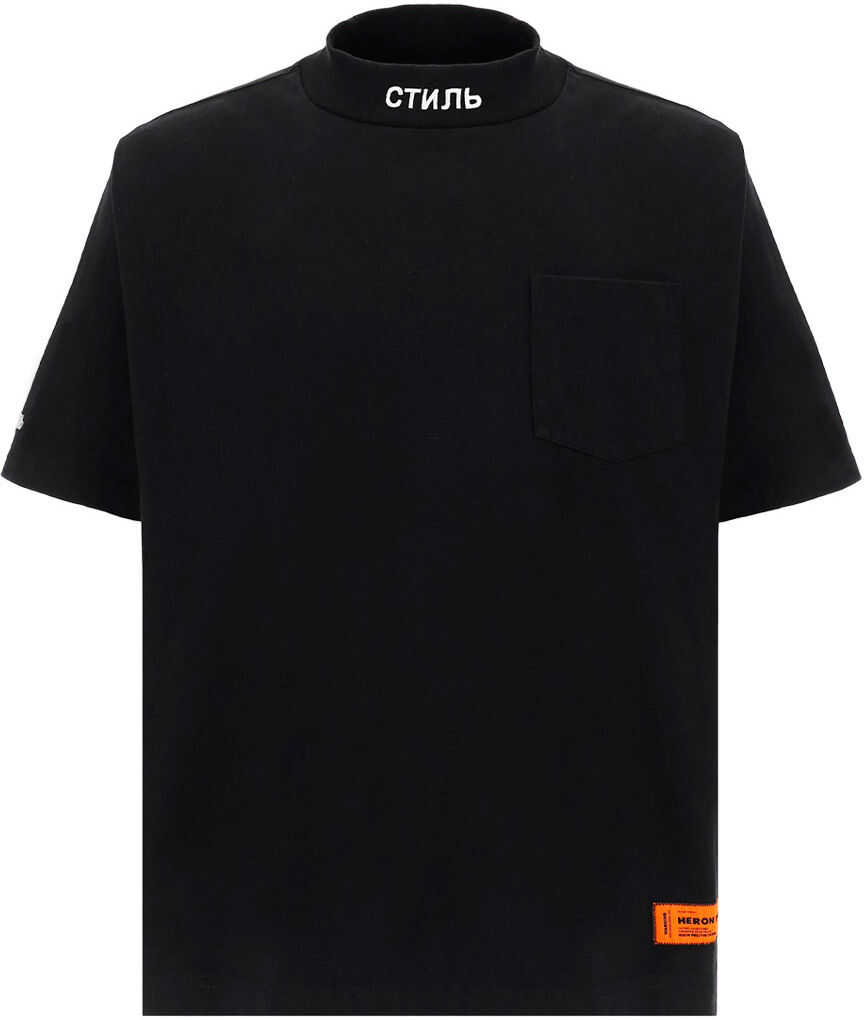 Heron Preston T-Shirt HMAA024S21JER001 BLACK WHITE