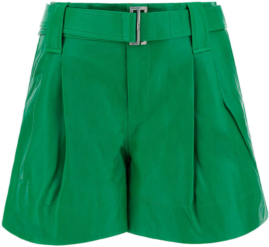 Ganni Bermuda Shorts F5898 KELLY GREEN