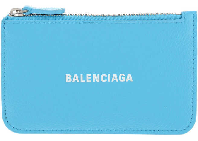 Balenciaga Card Holder 6371301IZI3 AZUR/L WHITE