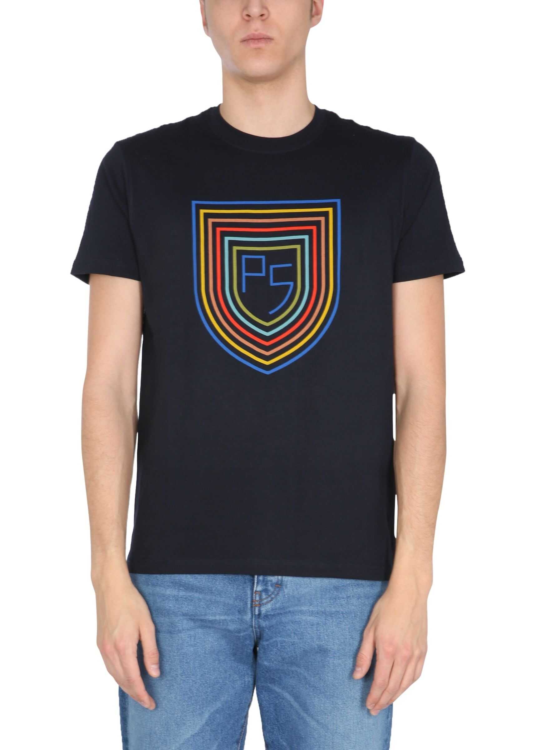 PS by Paul Smith Crew Neck T-Shirt M2R/010R/FP2472_49 BLUE