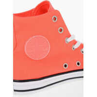 Sneakers pentru Baieti - Sneakers Converse All Star Fabric High-Top Sneakers With Logo Orange Baieti (BM 8319822) - B-mall.ro