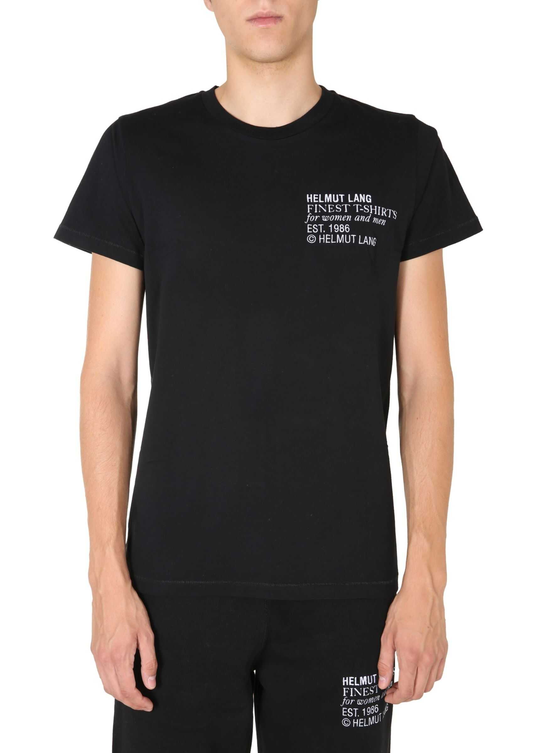 HELMUT LANG Crew Neck T-Shirt K06DM506_YVM BLACK