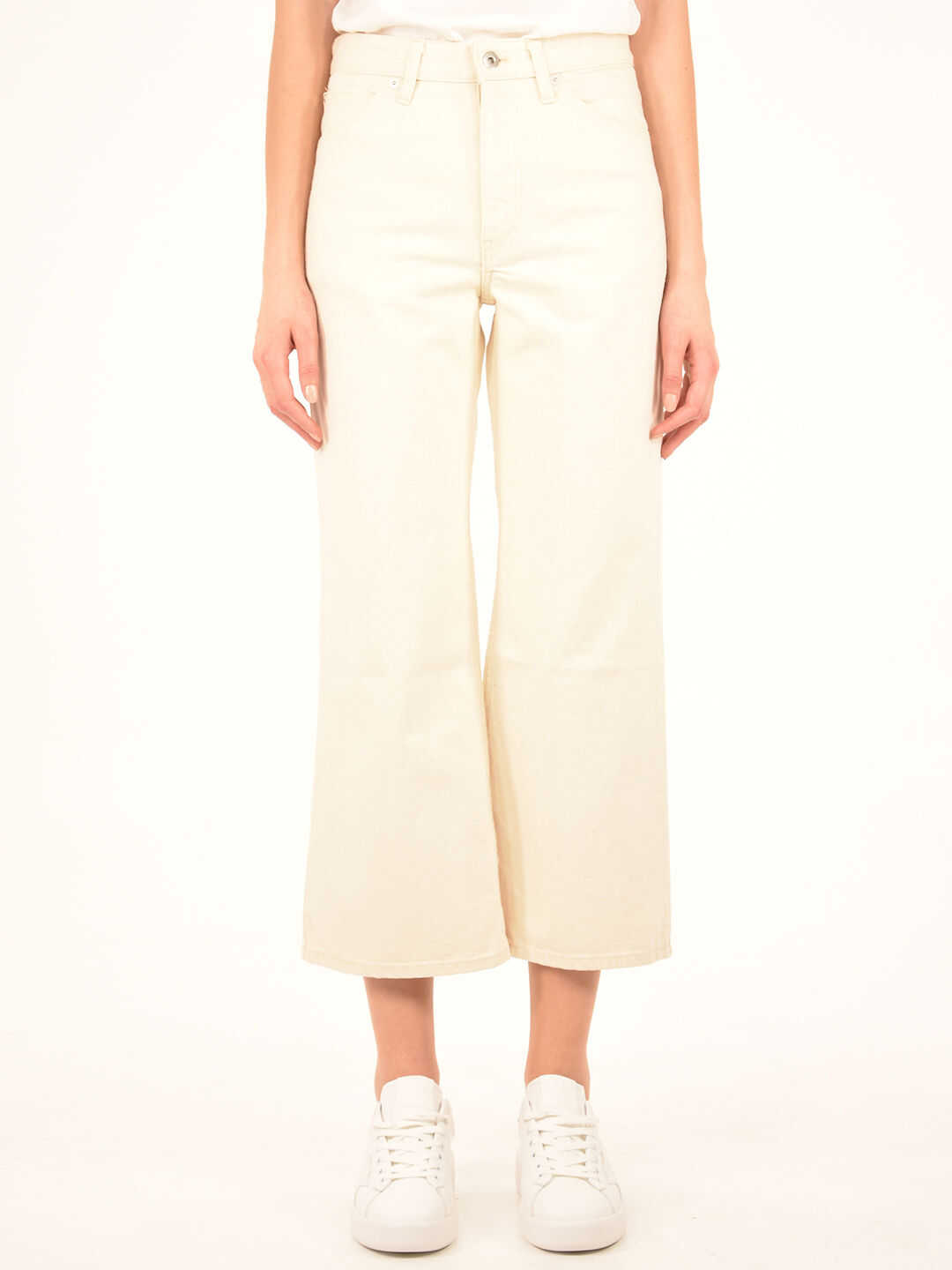 Jil Sander Flared Cropped Trousers JPPS663135 WS246500 White