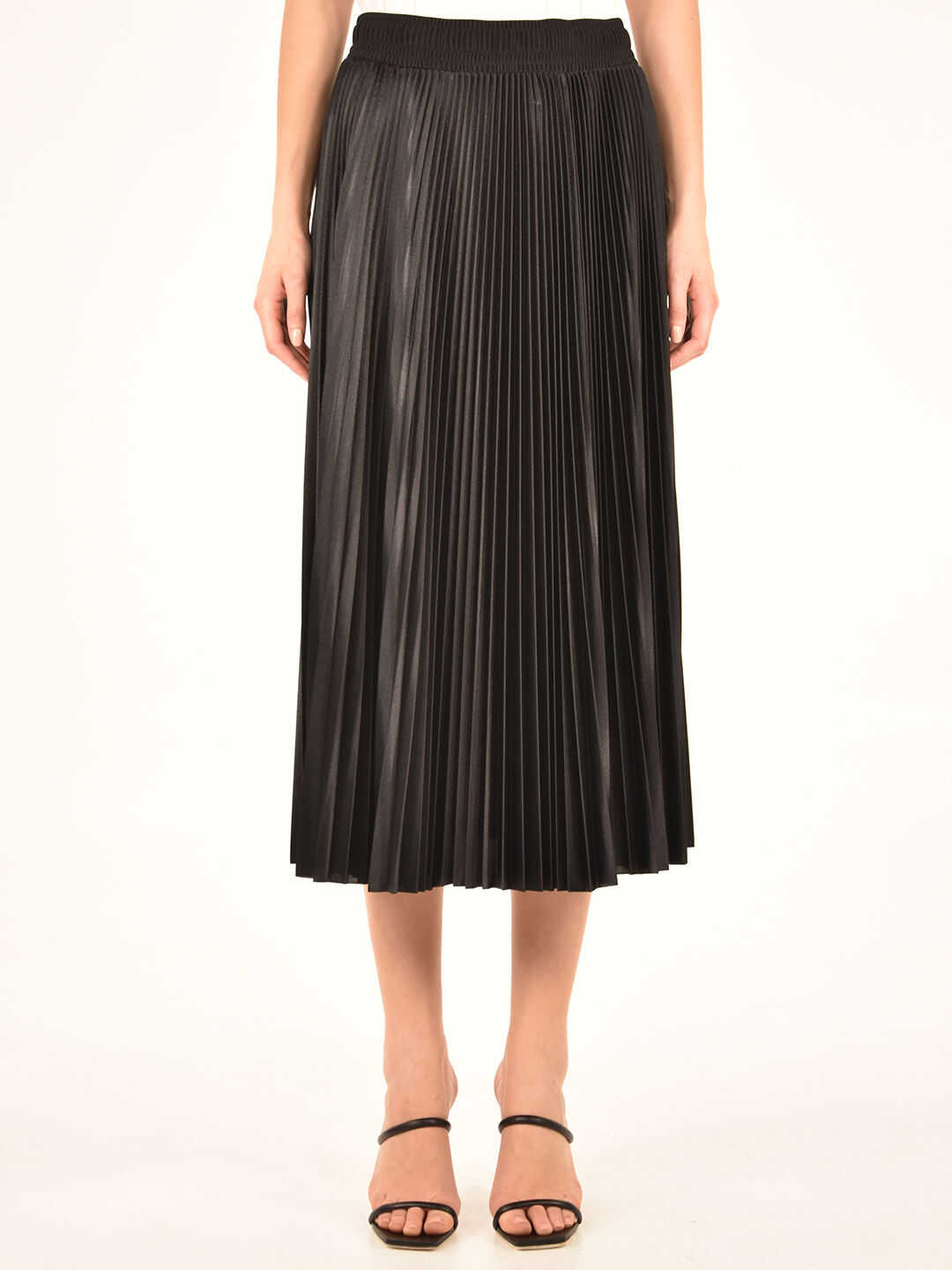 Balenciaga Pleated Skirt 659068 TJV20 Black