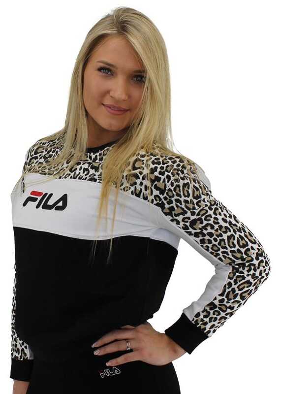 Fila Amina Aop Blocked Crew W Black