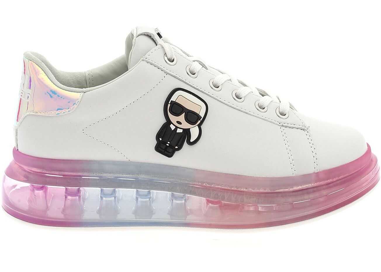 Karl Lagerfeld Kapri Kushion Karl Ikonic Sneakers In White KL62689011 White