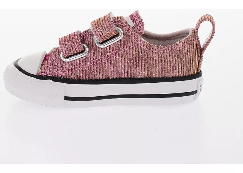 Sneakers Converse All Star Lurex Sneakers With Touch Strap Closure Pink Baieti (BM 8324688) 2