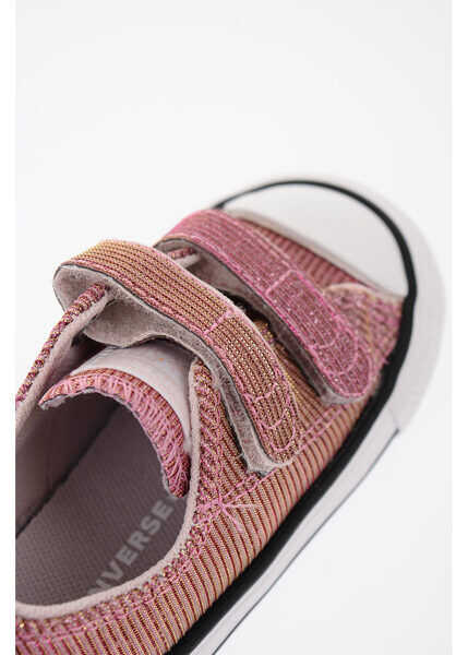 Sneakers Converse All Star Lurex Sneakers With Touch Strap Closure Pink Baieti (BM 8324688) 4