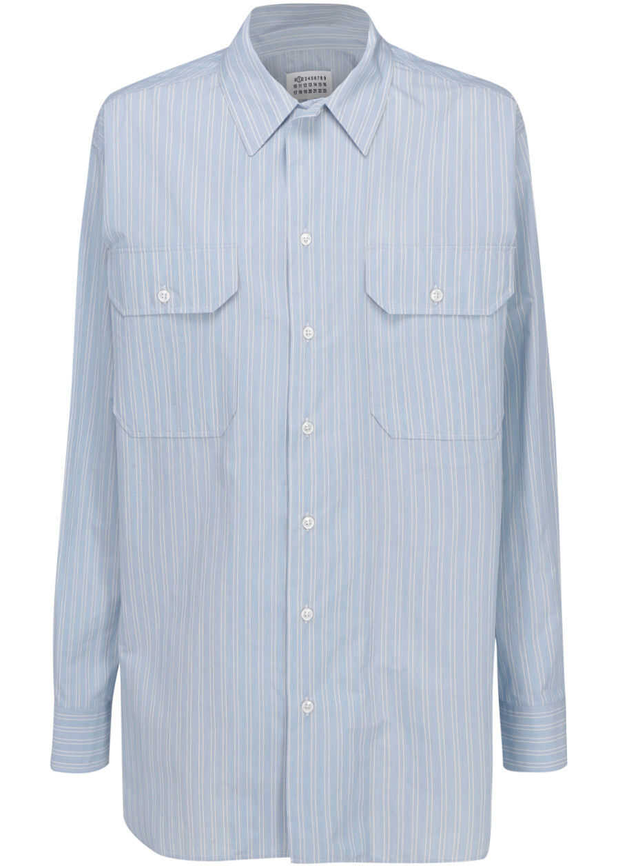 Maison Margiela Shirt S51DL0364S53681 BLUE