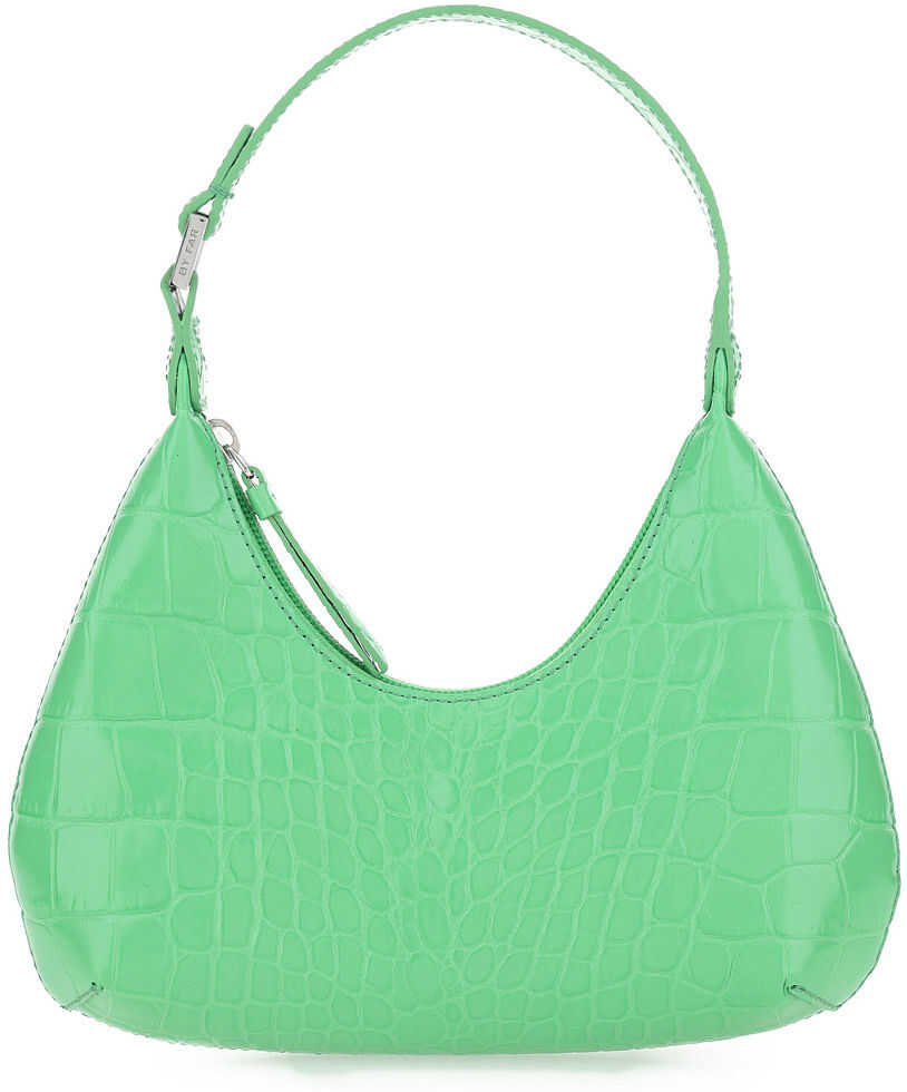 BY FAR Baby Amber Croco Shoulder Bag 21CRBASGSDSMA GREEN