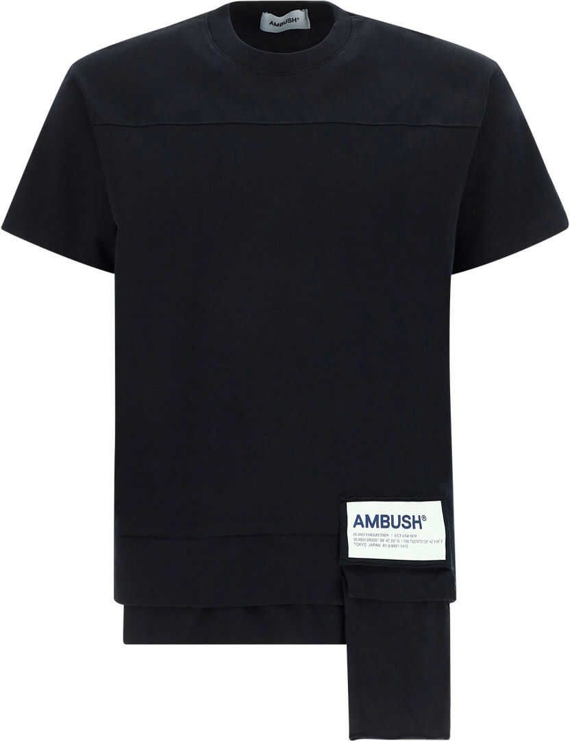 AMBUSH T-Shirt BMAA004S21JER001 BLACK WHITE