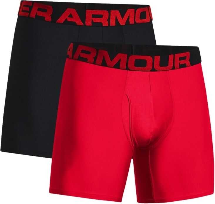 Under Armour Charged Tech 6in 2 Pack Red