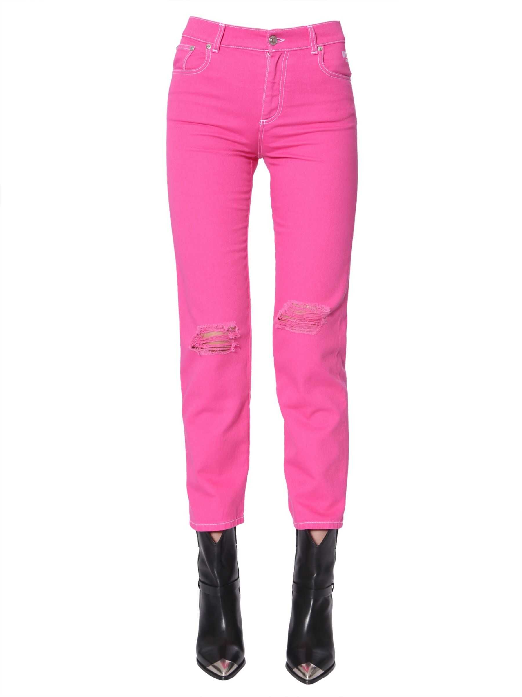 MSGM Slim Fit Jeans 2642MDP152T_19526714 FUCHSIA