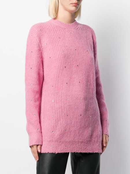Pulovere MSGM Crew Neck Sweater PINK Femei (BM 8330538) 3