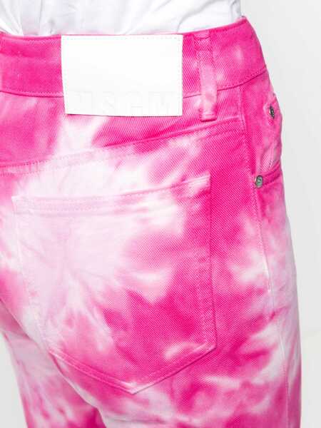 Blugi skinny MSGM Cropped Jeans FUCHSIA Femei (BM 8330637) 5