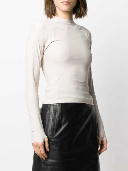 Bluze casual AMBUSH Long Sleeve T-Shirt BEIGE Femei (BM 8330742) 3