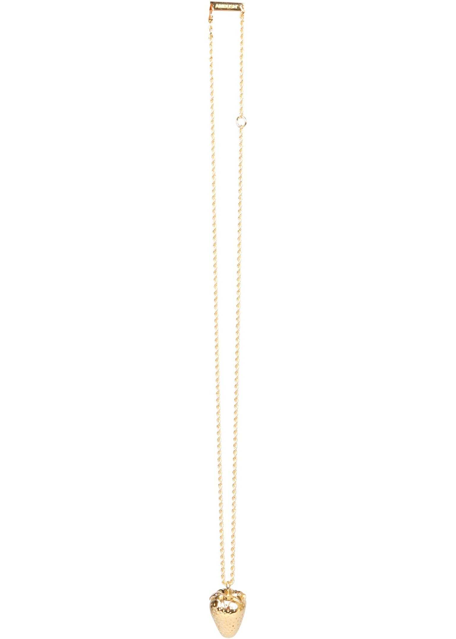 AMBUSH Necklace With Strawberry Charm BMOB026_F20MET0017600 GOLD
