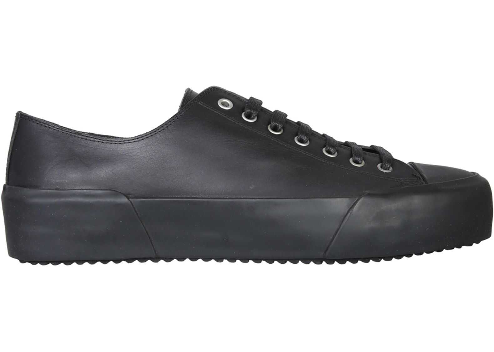 Jil Sander Leather Sneakers JI35545C_12311999 BLACK