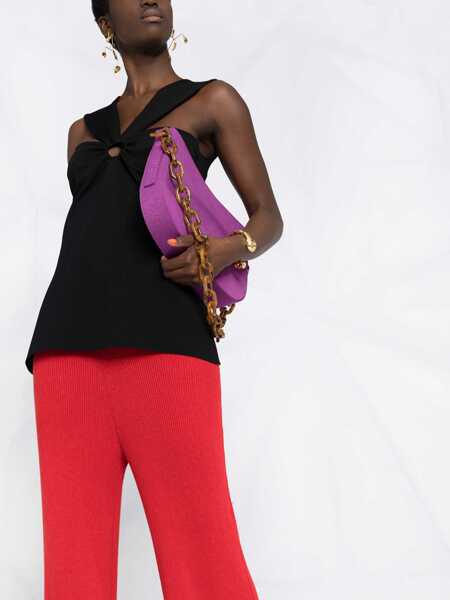 Pantaloni casual Stella McCartney Ribbed Knit Trousers RED Femei (BM 8331324) 5