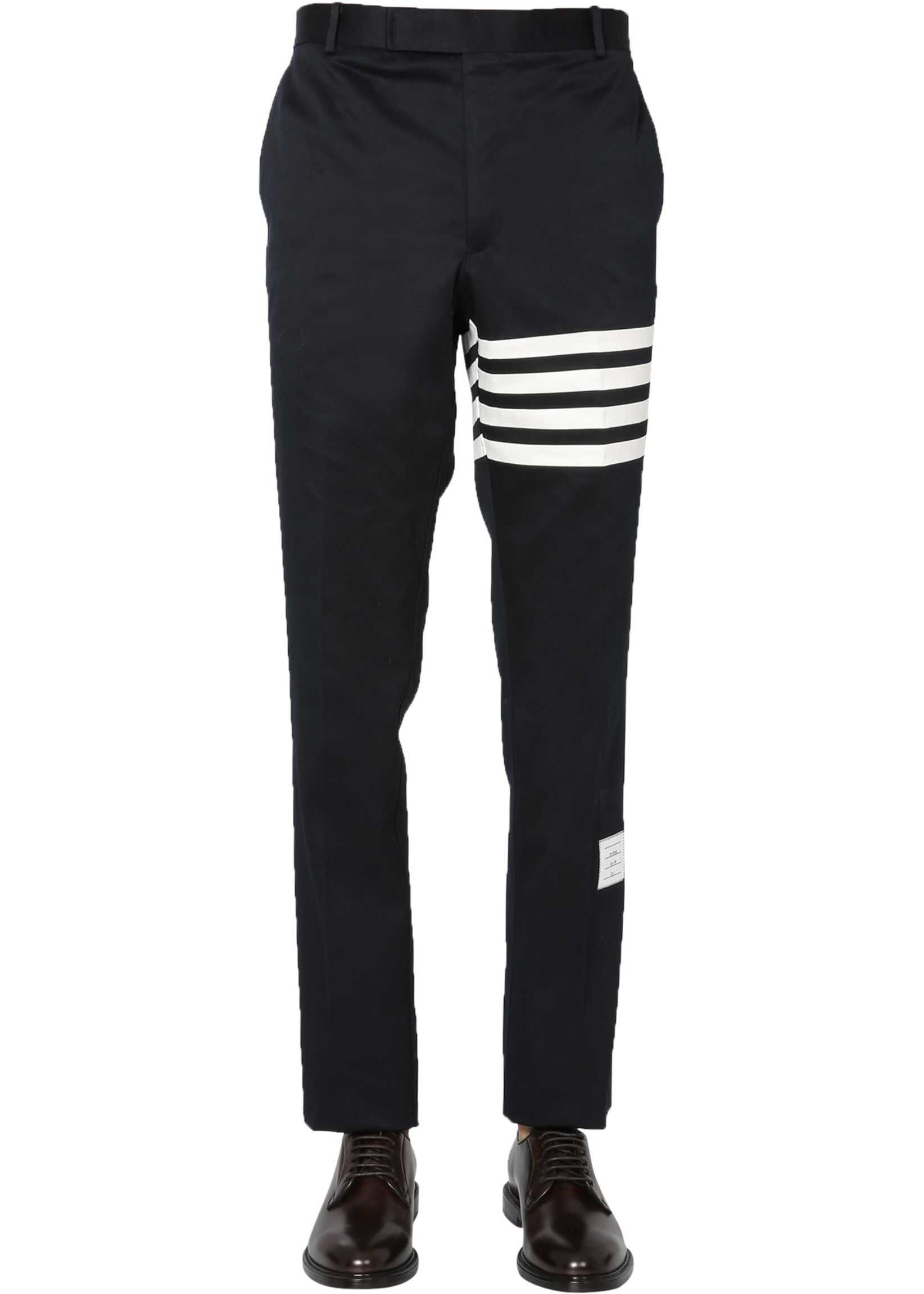 Thom Browne Unconstructed Chino Trousers MTU245A_03788415 BLUE