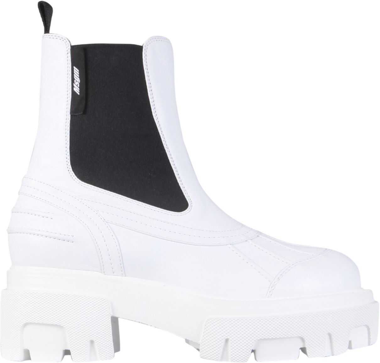MSGM Leather Boots 3042MDS631_11401 WHITE