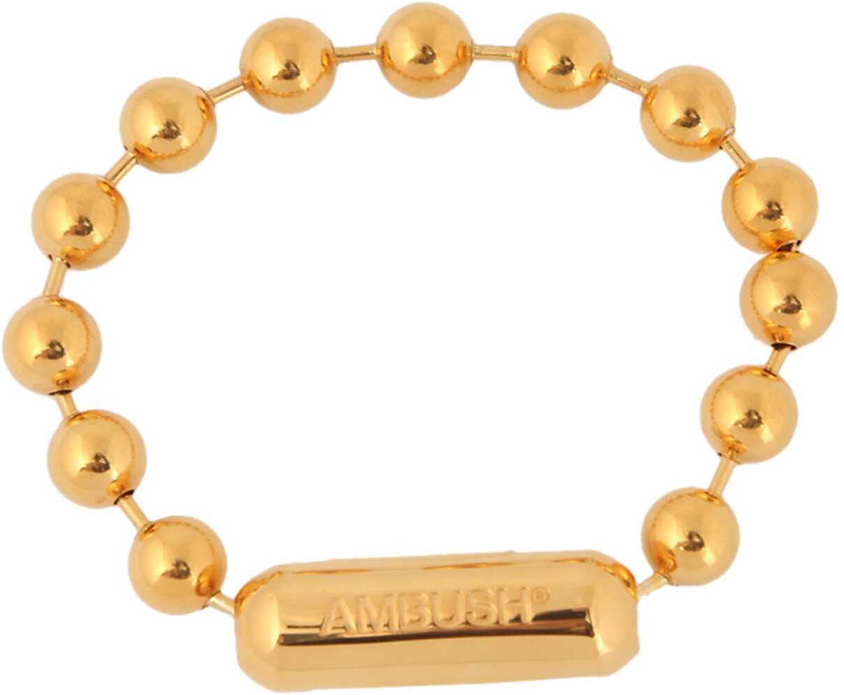 AMBUSH Ball Chain Bracelet GOLD image