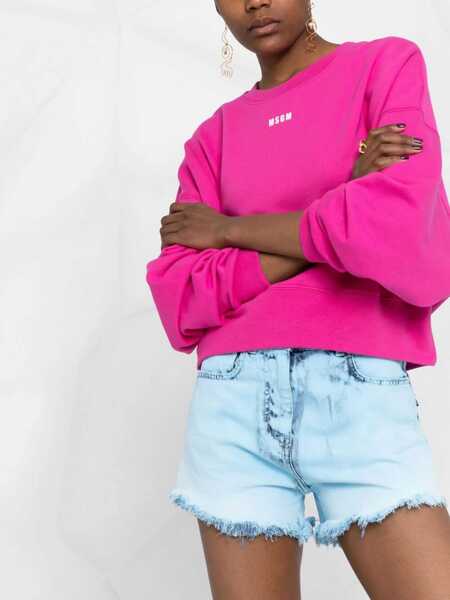 Pantaloni scurti MSGM Denim Shorts BLUE Femei (BM 8335521) 3