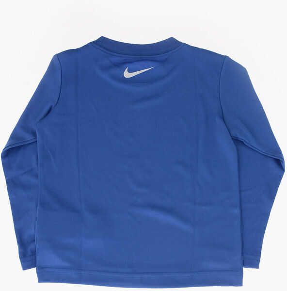 Tricouri Nike Long Sleeve T-Shirt Dri-Fit Blue Baieti (BM 8337885) 3