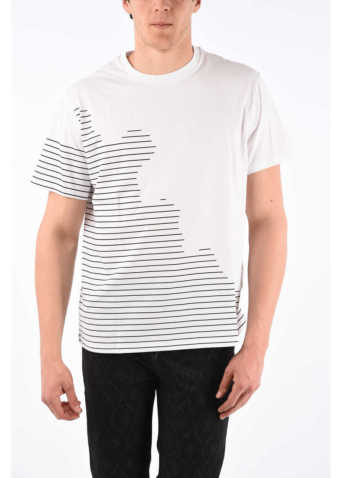 Neil Barrett Cotton Crewneck T-Shirt White