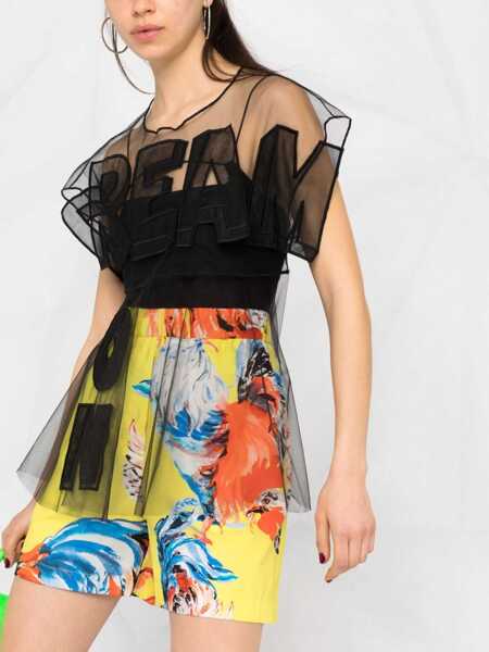 Pantaloni scurti MSGM Printed Shorts YELLOW Femei (BM 8343738) 5