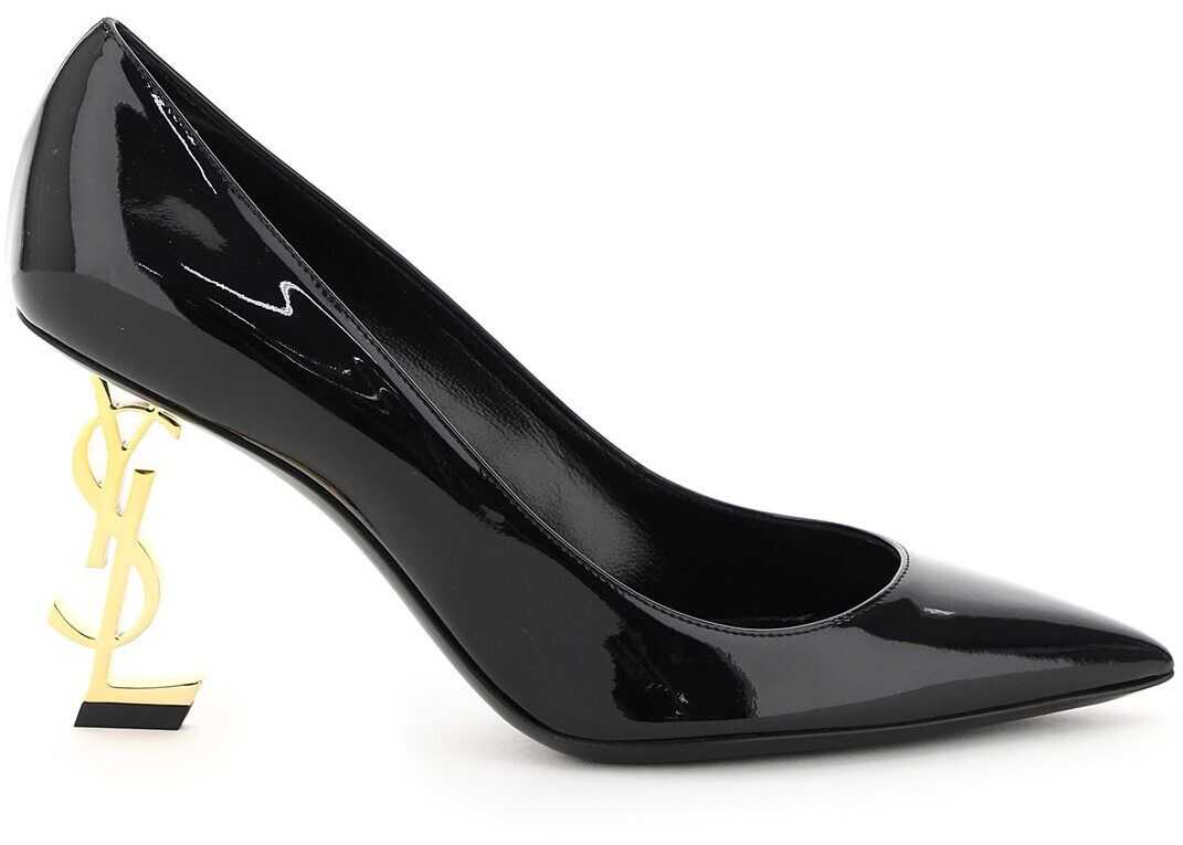 Saint Laurent Opyum 85 Patent Pumps 484160 0NPKK NERO