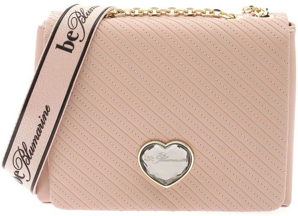 Be Blumarine Stone Shoulder Bag In Nude Color E17ZBBS1 71714 427 Pink