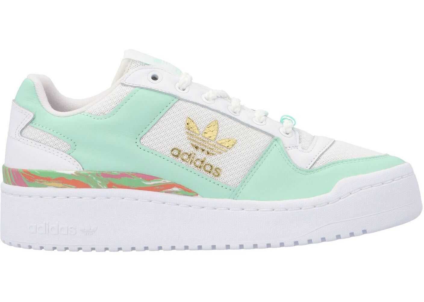 adidas Originals Forum Bold Sneakers In White And Green FY5117 Green