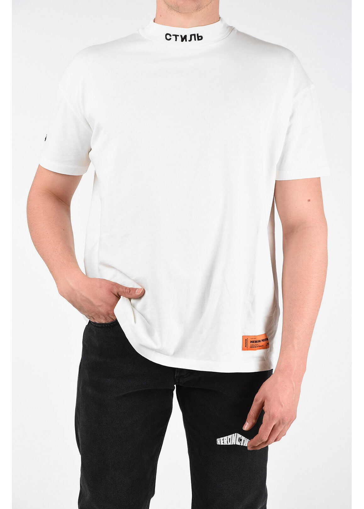 Heron Preston Cotton T-Shirt WHITE