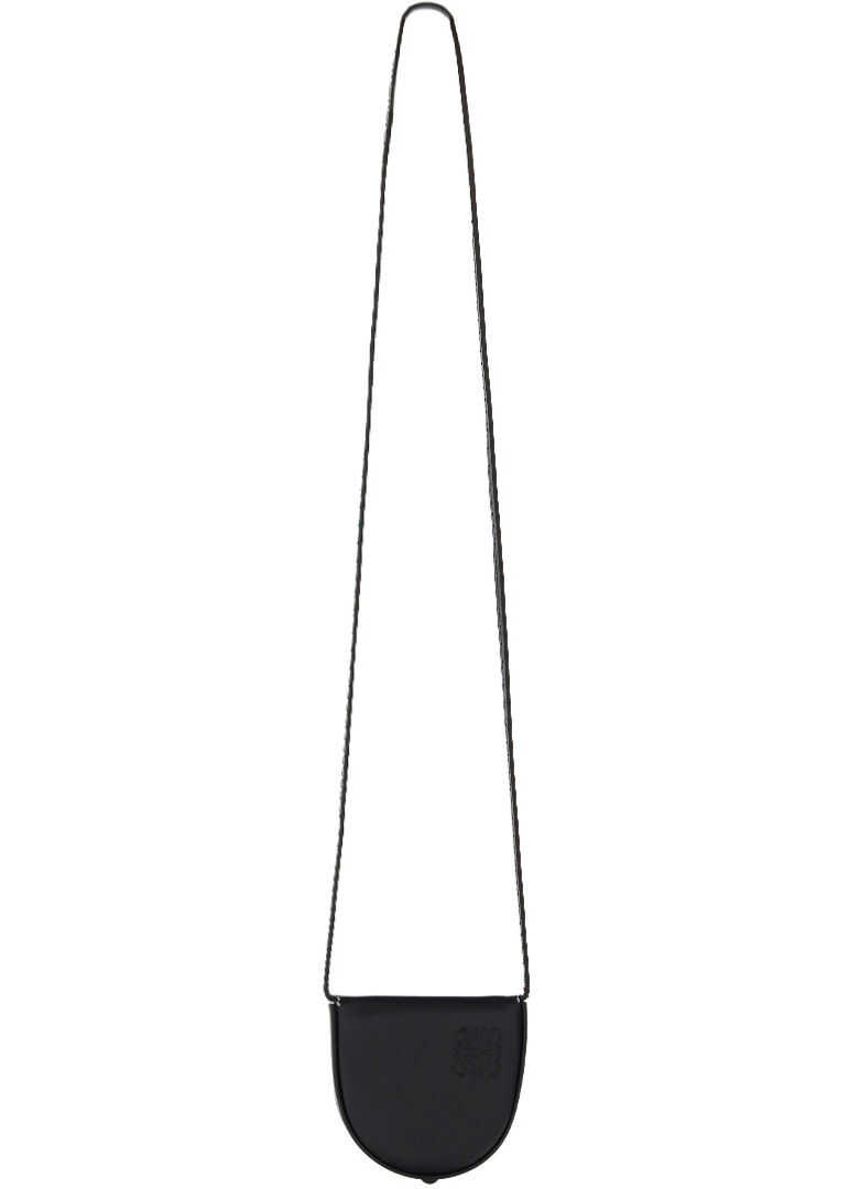 Loewe Mini Heel Shoulder Pouch 10954T15 BLACK