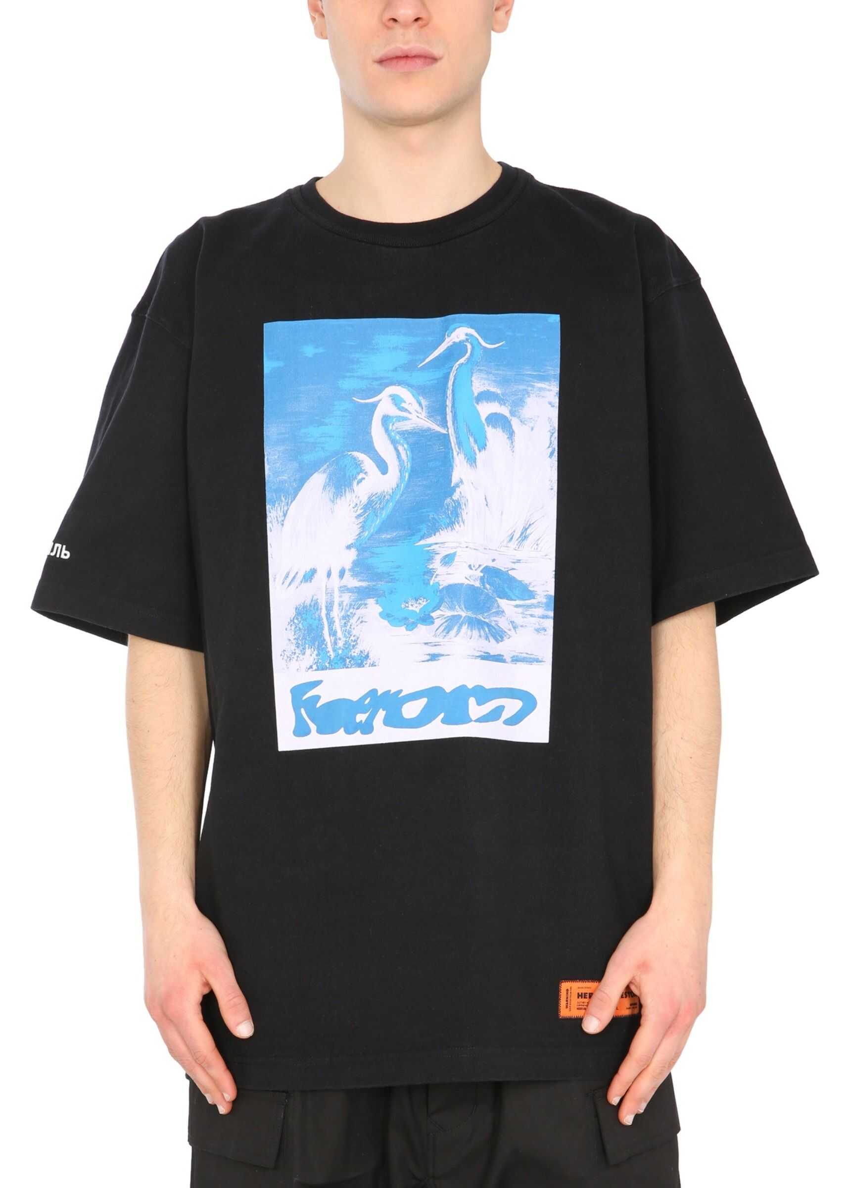 Heron Preston Crew Neck T-Shirt HMAA026_S21JER0061040 BLACK