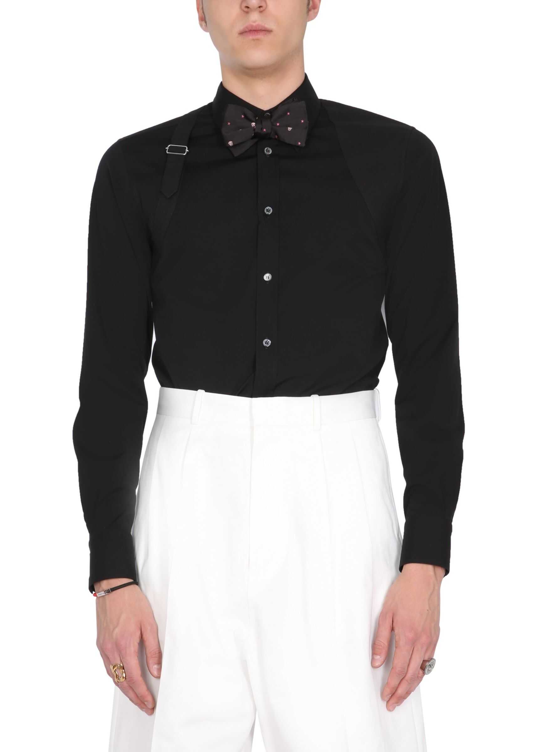 Alexander McQueen Harness Shirt 624753_QQN441000 BLACK