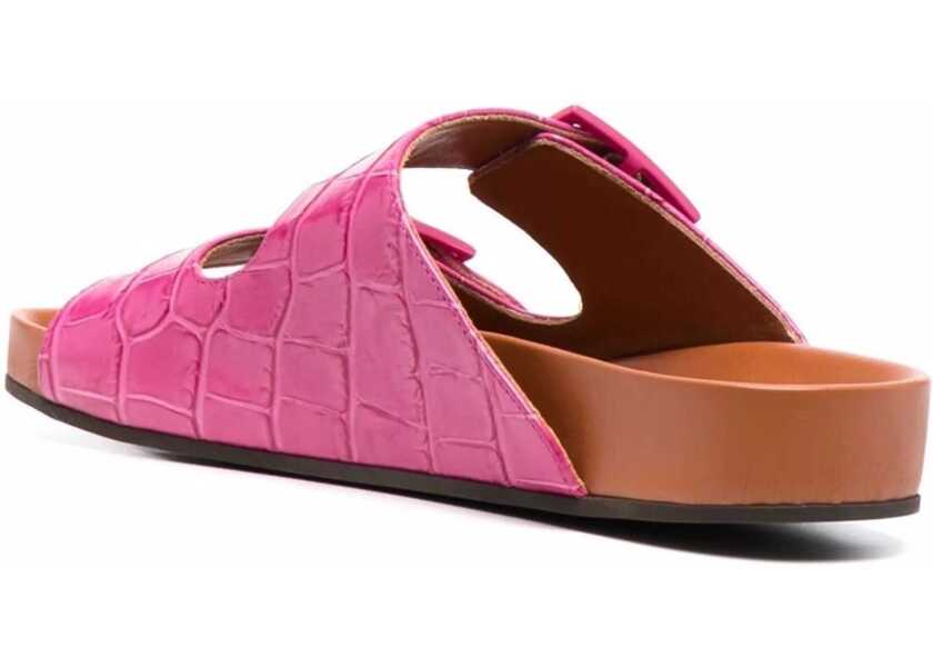 Sandale LAutre Chose Sandals With Coconut Print Leather FUCHSIA Femei (BM 8360760) 3