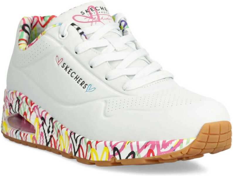 Sneakers SKECHERS Uno-Loving Love White Femei (BM 8362299) 2