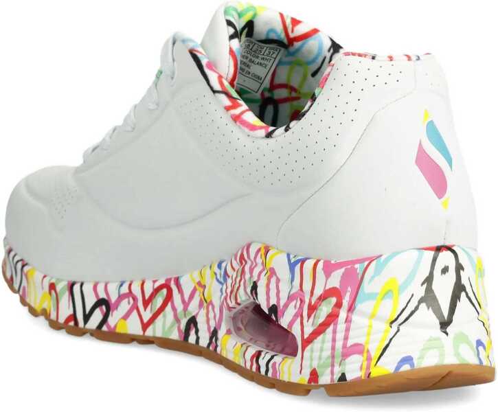 Sneakers SKECHERS Uno-Loving Love White Femei (BM 8362299) 3