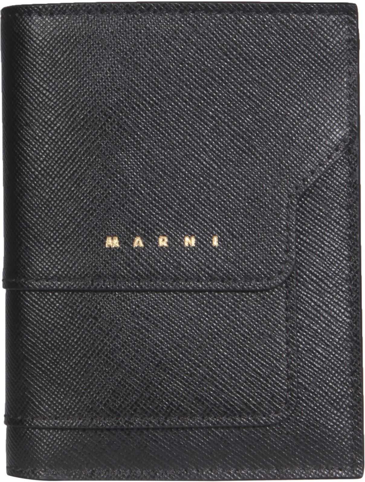 Marni Bi-Fold Wallet PFMOQ14U07_LV520Z360N BLACK b-mall.ro imagine 2022