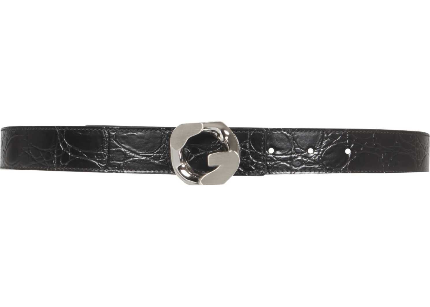 Givenchy Belt With G Chain Buckle BB406EB13D_001 BLACK