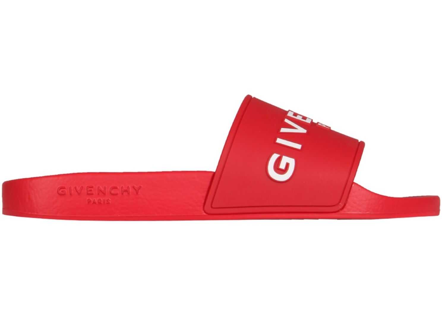 Givenchy Slide Sandals With Logo BE3004E0PJ_600 RED