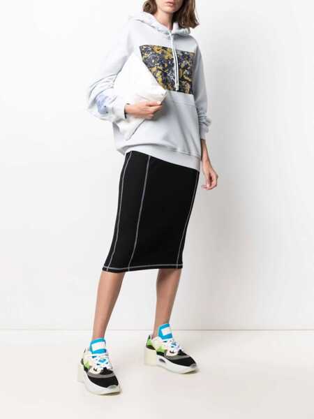 Hanorace MCQ Alexander McQueen Albion Hooded Sweatshirt BABY BLUE Femei (BM 8364234) 2