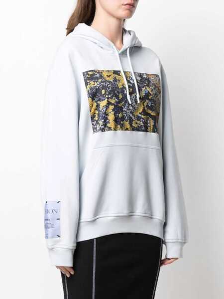 Hanorace MCQ Alexander McQueen Albion Hooded Sweatshirt BABY BLUE Femei (BM 8364234) 3