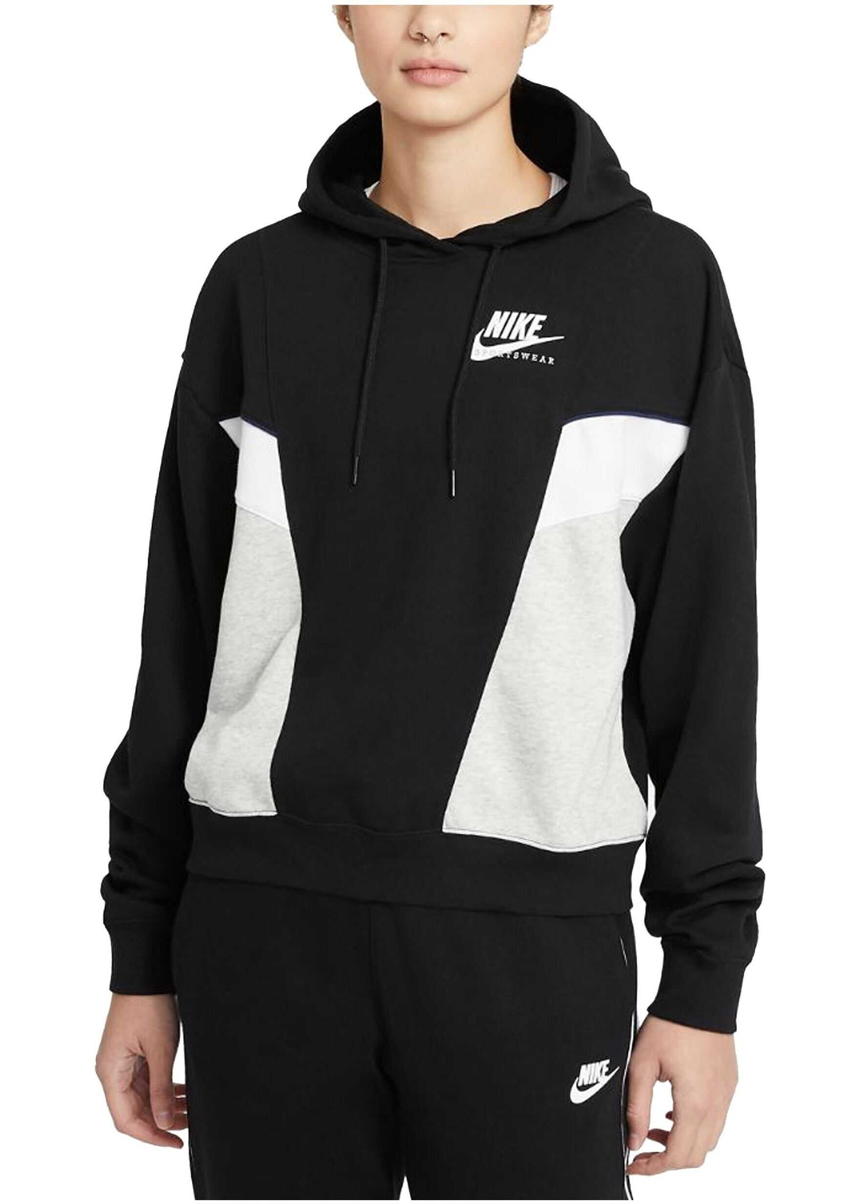 Nike W Nsw Heritage Hoodie Flc CZ8604 Negru