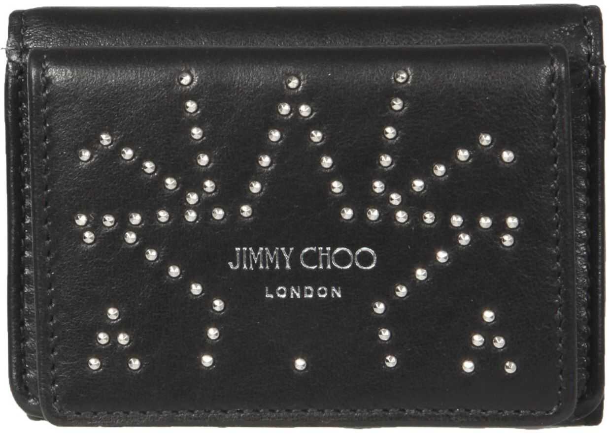 Jimmy Choo Nemo Card Holder NEMO_UUFBLACK/SILVER BLACK