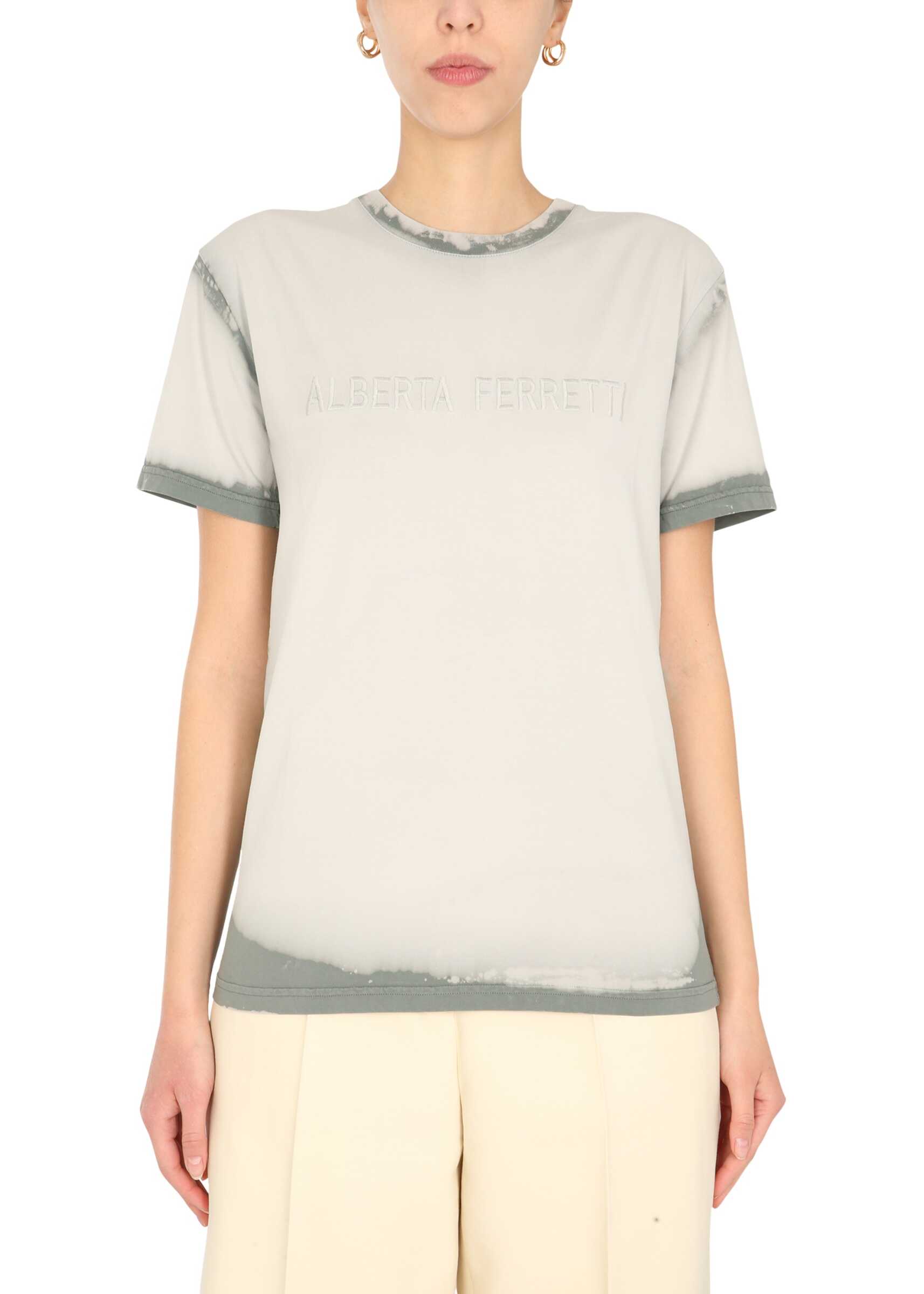 Alberta Ferretti Crew Neck T-Shirt 07010160_1463 GREY